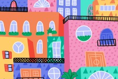 Colorful urban painting - Art with Flo Tutorial