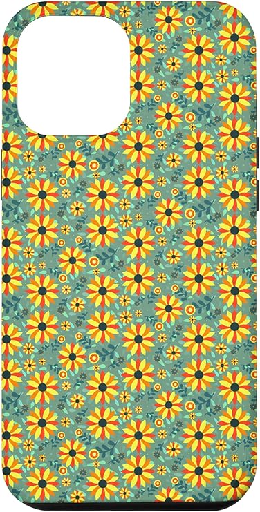iPhone case with sunflower design